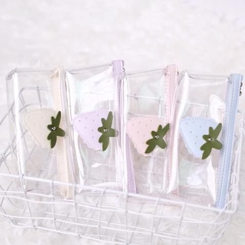 

FY Pencil Case Tempat Kotak Pensil Transparan Korea