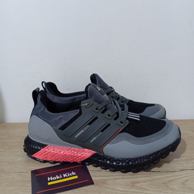 Sepatu Adidas Ultraboost Ultra Boost All Terrain Black Grey Shock Red