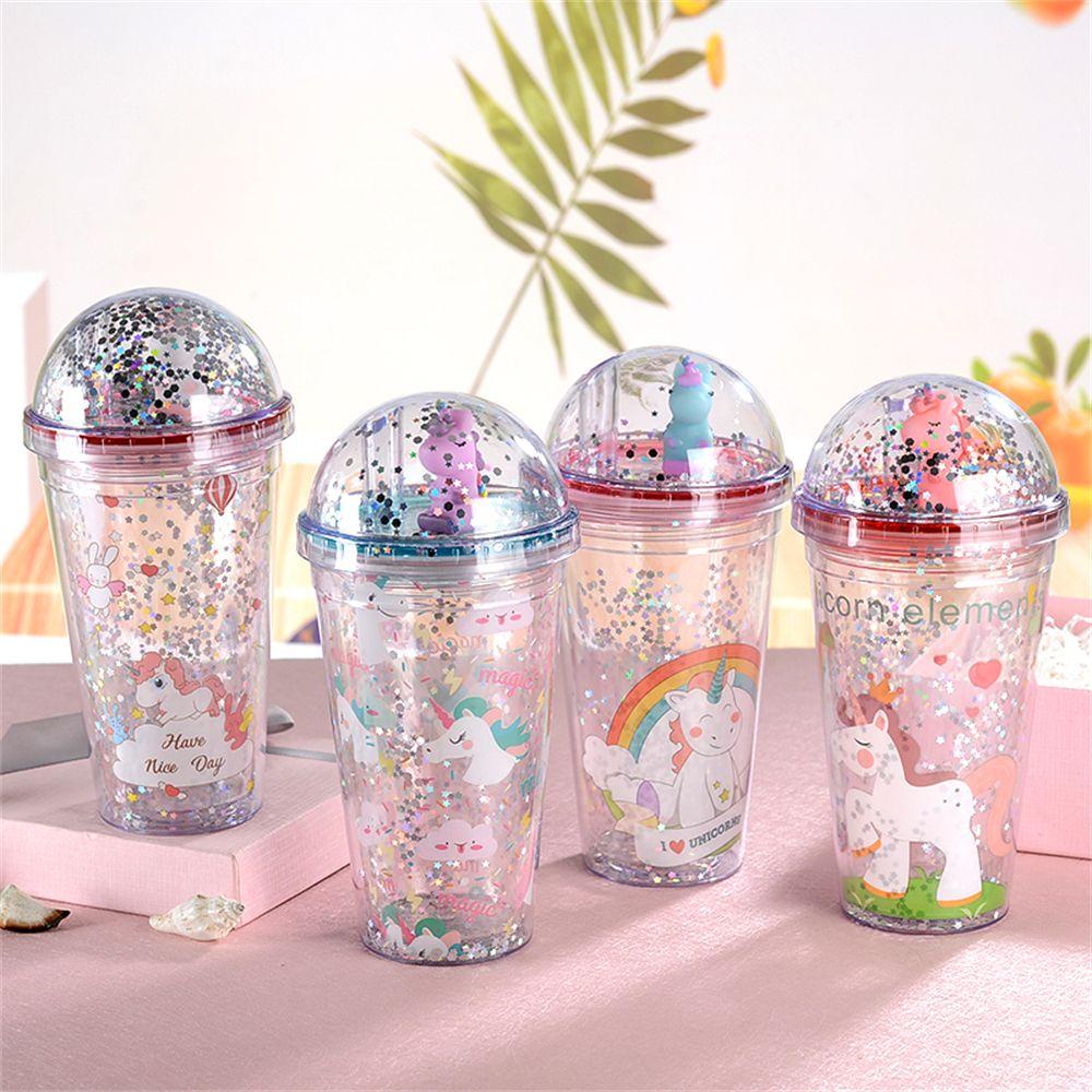 Suyo Botol Minum 450ml Portable Reusable Motif Unicorn Untuk Hadiah