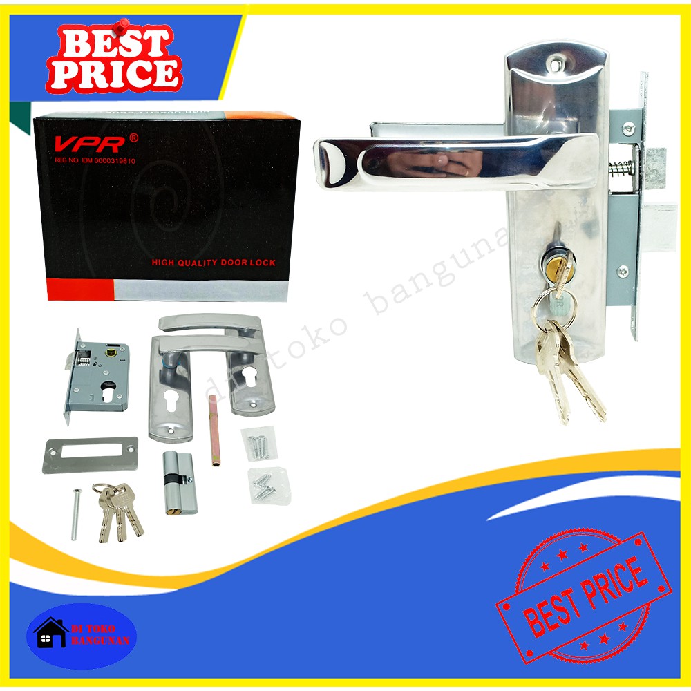 KUNCI Pintu Kecil Plat HUGO-S 01 SN/CP