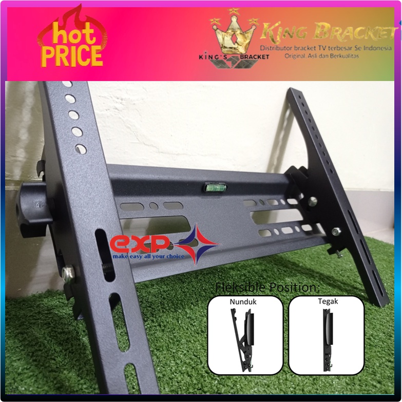 Bracket TV SAKURA 21&quot; s/d 43&quot; waterpass GARANSI 100% COCOK!!! IMPORT QUALITY