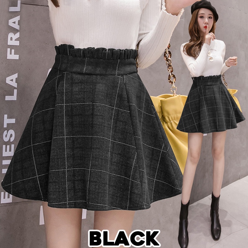 KARAKOREA 309 Minji Flare Skirt/Mini Skirt/Korean Women Skirt/Rok Pendek