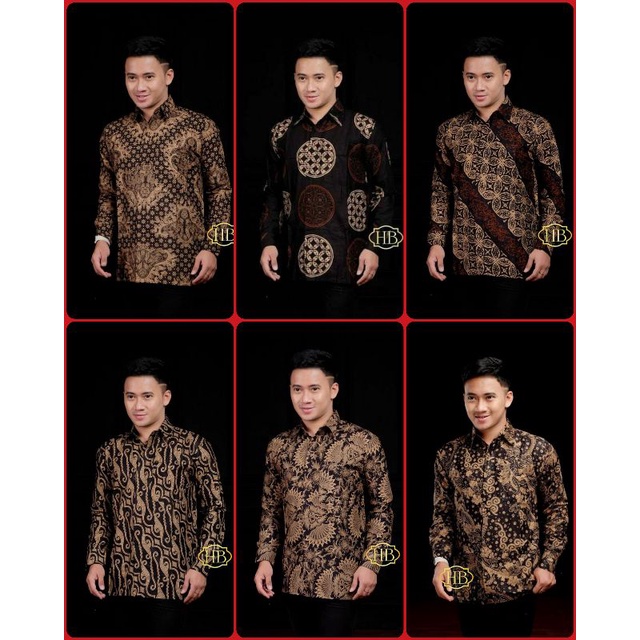 NEW ARRIVAL DISTRO BATIK PRIA SOGAN HRB026 kemeja pria batik kenongo Seno padi BATIK PRIA PEKALONGAN