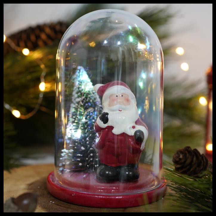 Dekorasi Natal Pajangan Hiasan Christmas Glass Dome