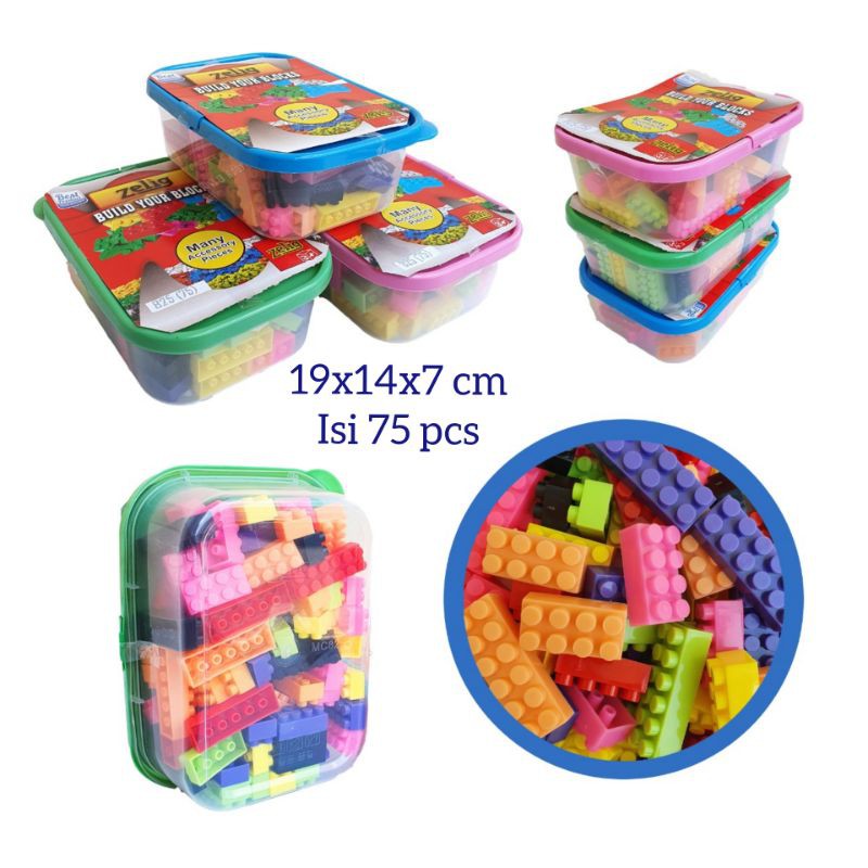 MAINAN EDUKASI ANAK BRICK LEGO SPJ ISI 75 PCS