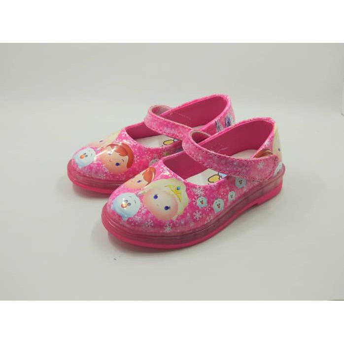 SEPATU ANAK DISNEY TSUM TSUM LED (NYALA) 2017 RED PINK PEREMPUAN