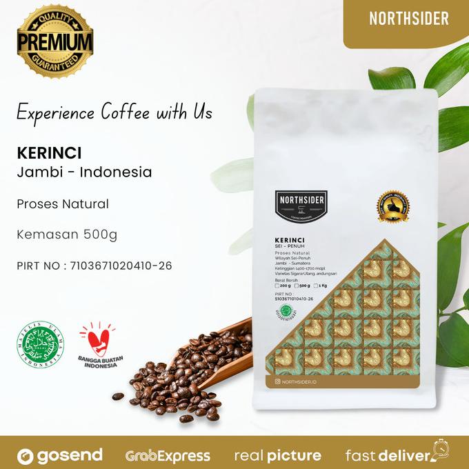 

[ COD ] BIJI KOPI ARABIKA KERINCI MT NATURAL - 500GR NORTHSIDER COFFEE TERBARU Kode 71