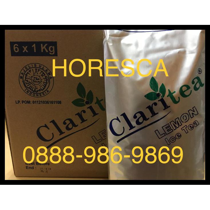 

DKZ1 CLARITEA LEMON TEA | BUBUK MINUMAN LEMON TEA KEMASAN 1 KG HDBX