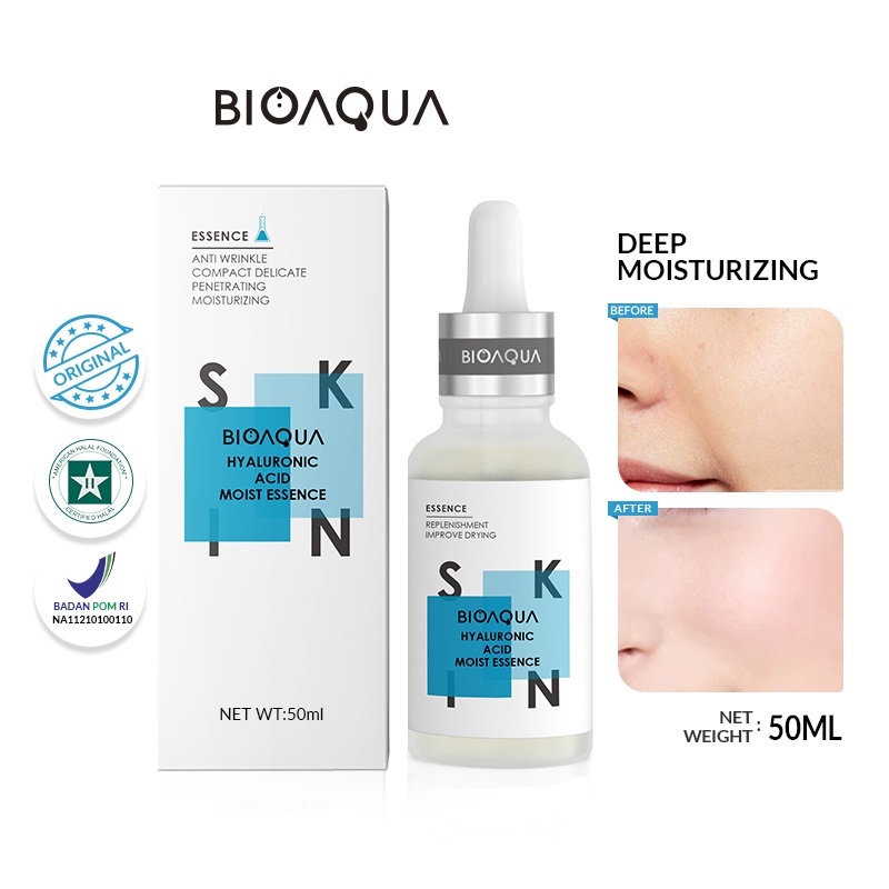 BIOAQUA Serum Moisturizing Essence 30ml Niacinamide Acne Care Hyalurinic Acid | Serum Wajah by AILIN