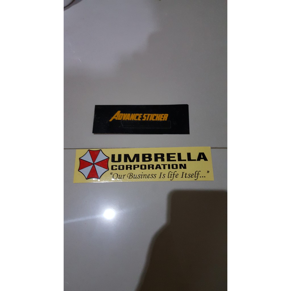 sticker mobil umbrella corporation logo