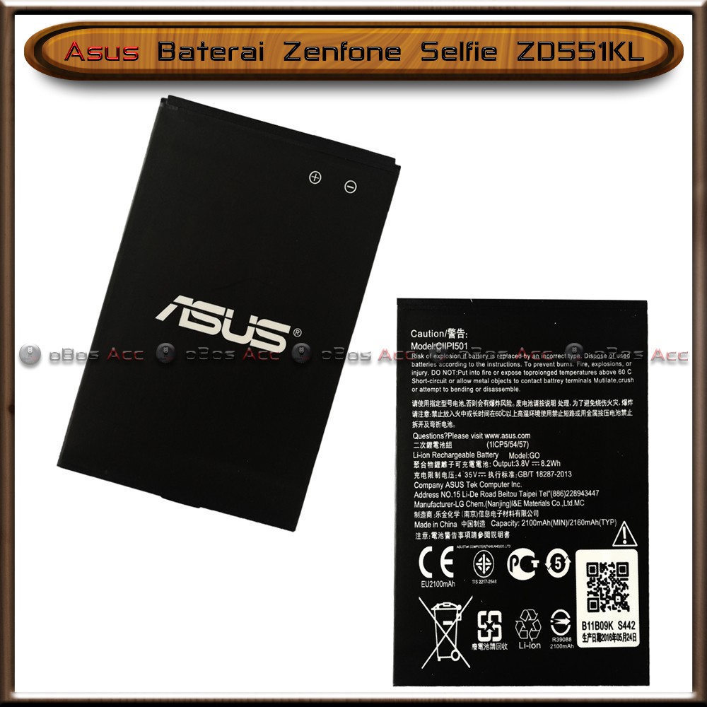 Baterai Asus Zenfone Selfie ZD551KL Original Batre Batrai