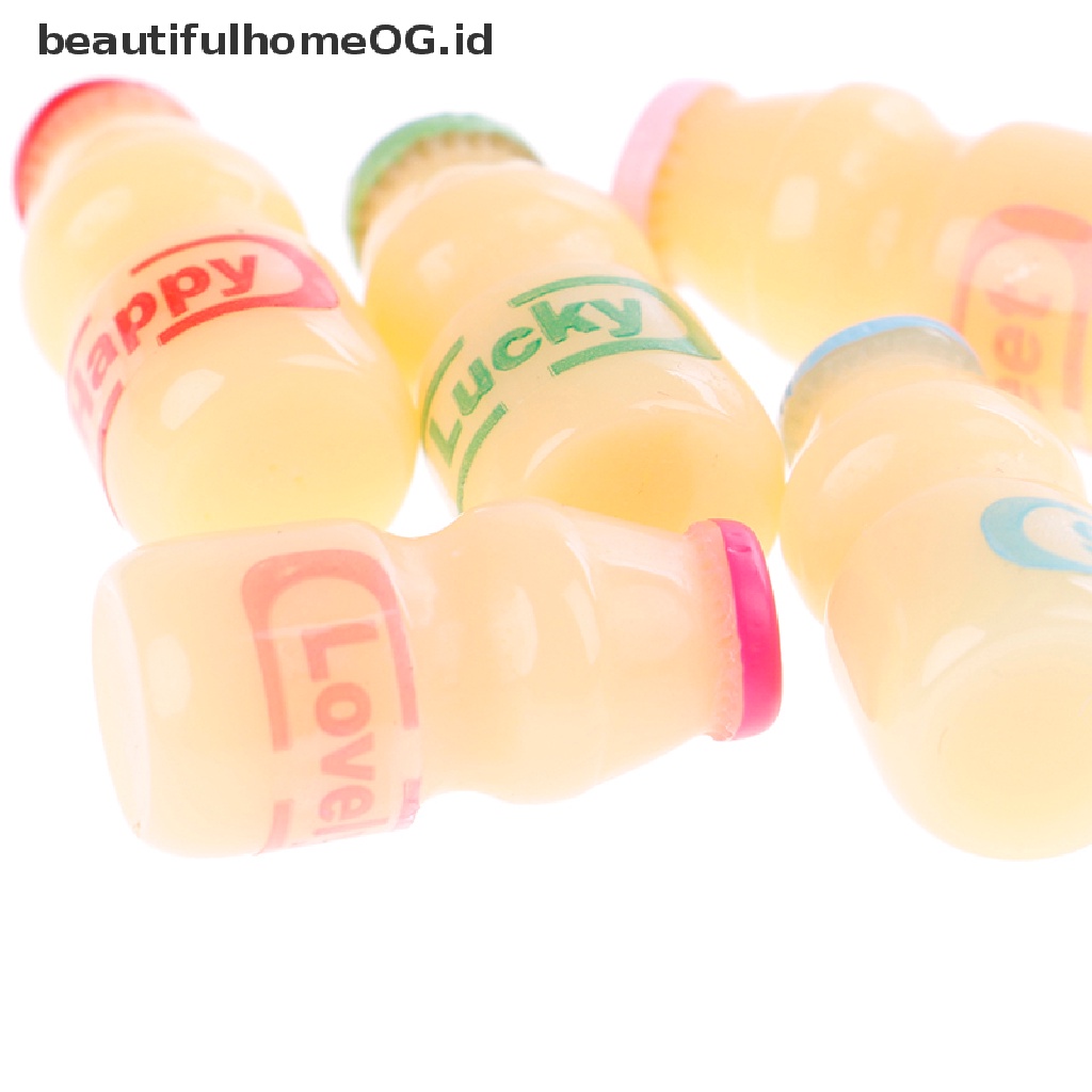 5pcs / lot Miniatur Minuman Susu Untuk Rumah Boneka