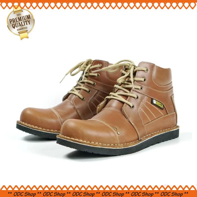 Sepatu Pria / Boots Pria / Sepatu Kulit B.Stone Fordza 1050 - Cokelat 39