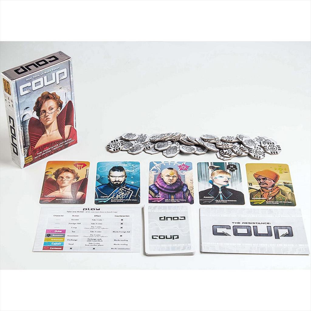 Coup Board Game Indie Boards and Cards Original Cupliss