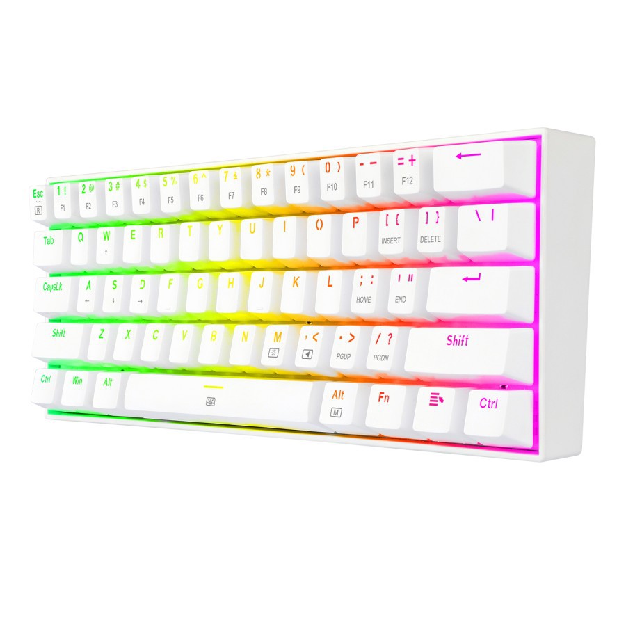 Redragon K630W-RGB echanical Gaming Keyboard RGB DRAGONBORN - Putih