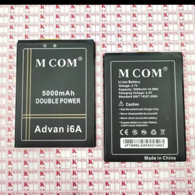 BATERAI BATRE ADVAN I6A MCOM DOUBLE POWER