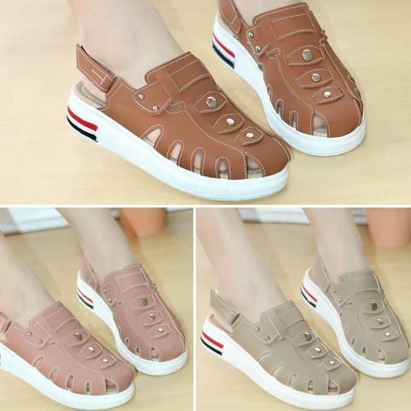 Muraaaahh.. Sandal Wedges Cantik Sendal Wedges Wanita Mulan Sandal Wedges
