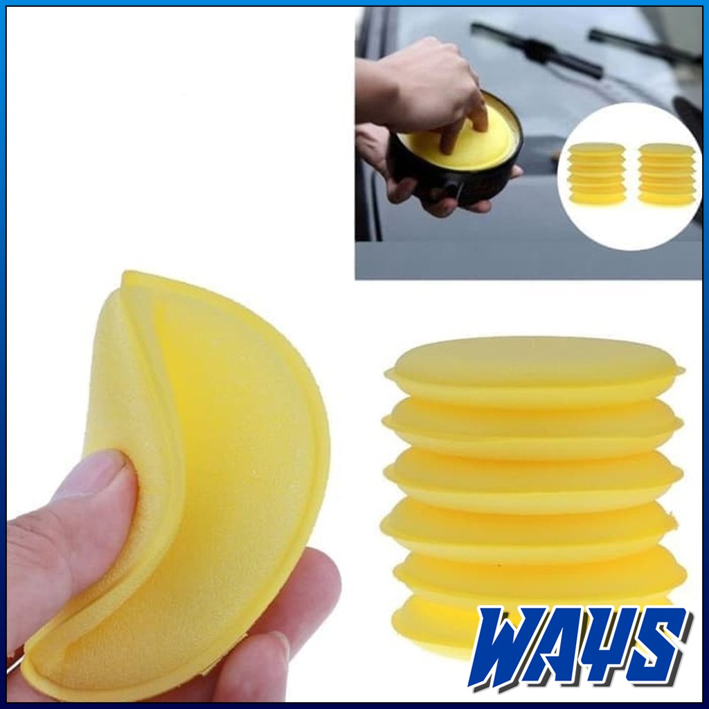 [Z100] Sponge Applicator Poles Detailing Busa Spon Wax Pad Spons Coating Cleaner Motor Mobil