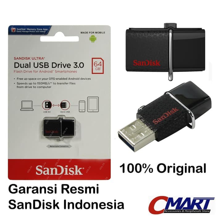 SanDisk OTG 64GB Flashdisk Flasdisk USB 3.0 - SDDD2-064G-GAM46