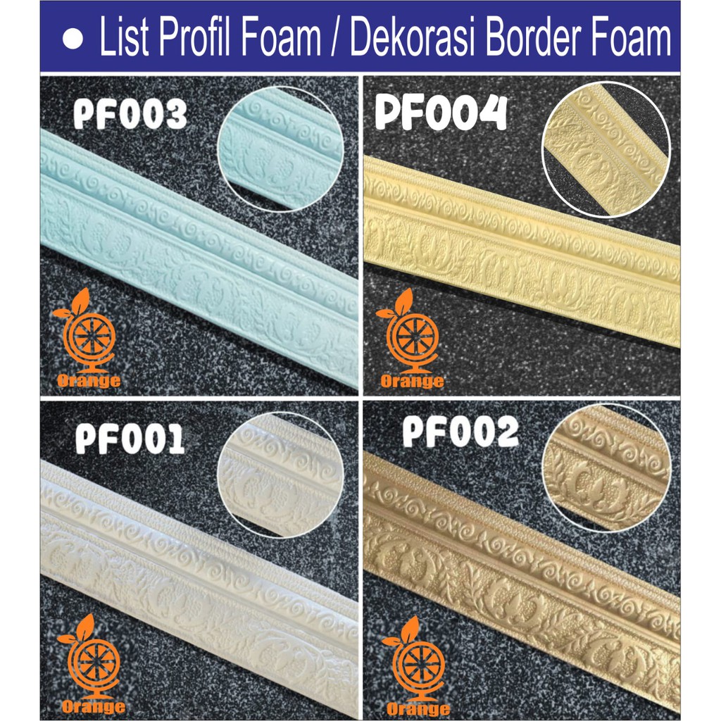 List Border Foam Plafon List Profil Foam Moulding Wallpaper Dekorasi Borders Plafon