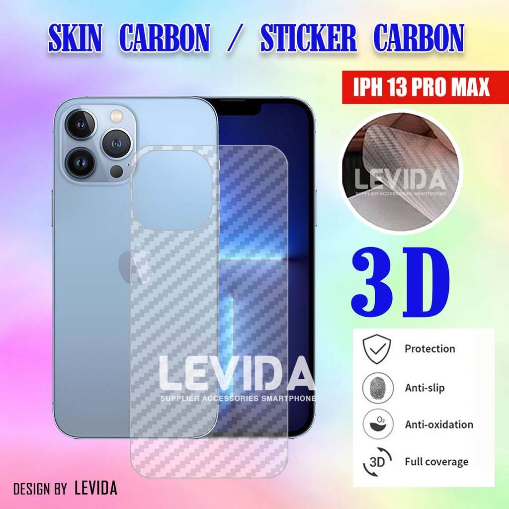 Skin Carbin Iphone 13 Iphone 13 Mini Iphone 13 Pro Iphone 13 Pro Max Skin Carbon 3D Antigores Belaka