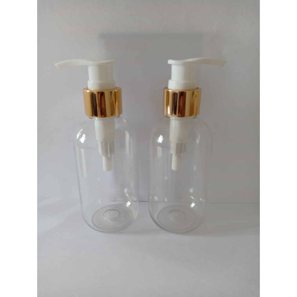 { paket isi 10pcs } BOTOL SBR 150ML PUMPLOTION GOLD BODY NATURAL