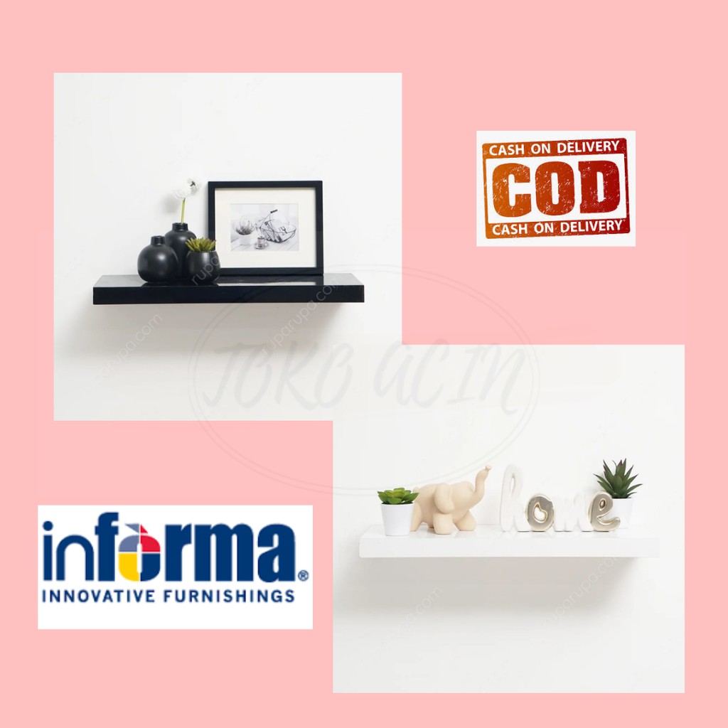 RAK DINDING INFORMA/ rak dinding PVC 60 cm termurah