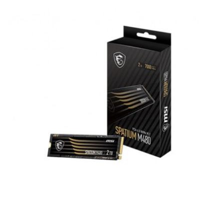 Ssd m.2 nvme msi spatium 1tb 2280 7Gbps PCIe 4.0 x4 m480 - solid state drive m2 m-key nvm 1tb