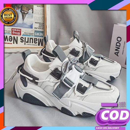 Sepatu Sneakers  Model Kasual Gaya Keren 2022 Tbig [Cod] Sepatu Sneakers Pria Strapmen Sepatu