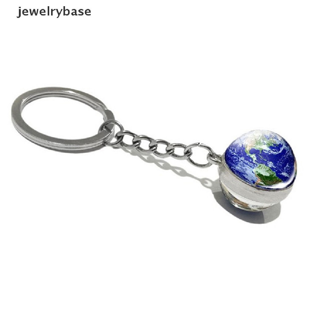 Gantungan Kunci Bentuk Planet Galaxy Nebula Glow In The Dark