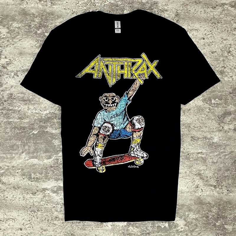 NOOV MUSIC Tshirt Baju Kaos Anthrax - Spreading Skater Notman