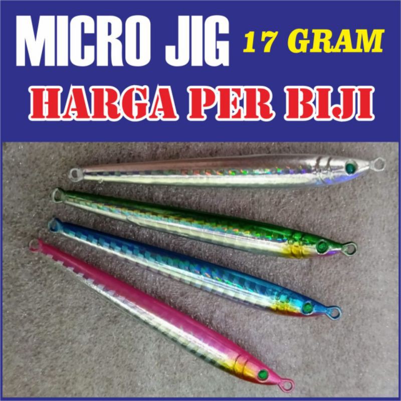 Micro Jig 17g pensil series Umpan Metal Jig Kecil