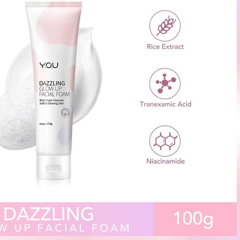 PAKET 1 SET SKINCARE Y.O.U THE DAZZLING GLOW UP SERIES YOU SANDRA DEWI SERUM VIRAL TIKTOK