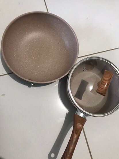 Panci Ceramic Marble Saucepan 18cm Vr