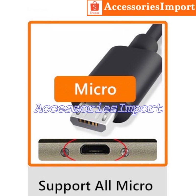 Kabel Data Micro USB / Andorid / Type C / Iphone / Kabel Charger 2.1A Panjang 1Meter