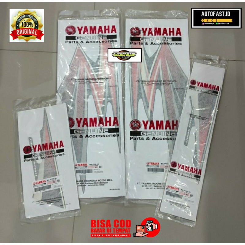 STRIPING BODY RX KING HITAM OREN 2003 FULL SET ORIGINAL