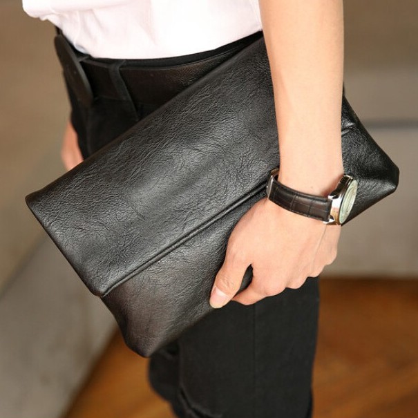 [BIG SALE] ETONWEAG Tas Dompet Lipat Kulit Import Pria dan Wanita Clutch Unisex Soft Leather Korean Style