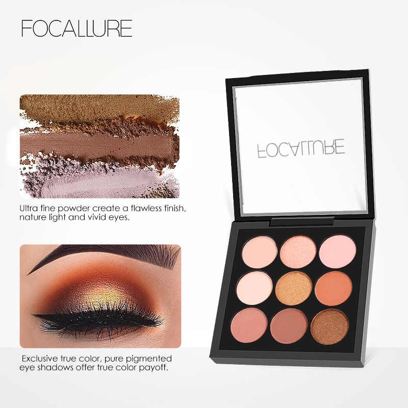 Focallure 9 Color Eyeshadow Palette Focallure Eyeshadow Matte Focallure Eyeshadow Shimmer Focallure Palet Eyeshadow Focallure Focallur Fucallure Focalure Foccalure