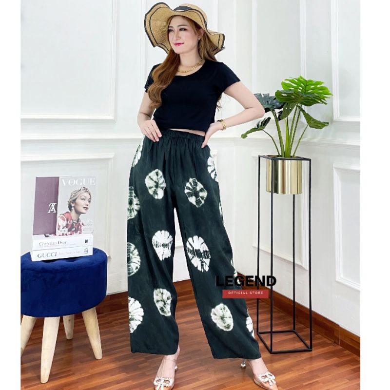 CELANA TIE DYE PANJANG CELANA SANTAI TIDUR HARIAN WANITA KEKINIAN CELANA PANJANG RAYON