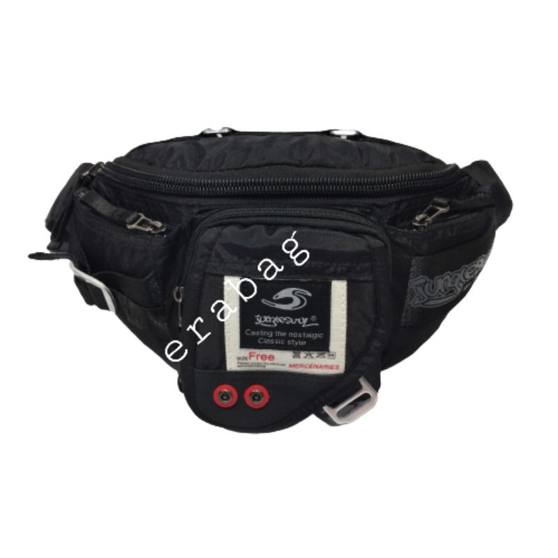 JUNGLESURF TAS PINGGANG WAISTBAG BY ALTO 04531J HITAM