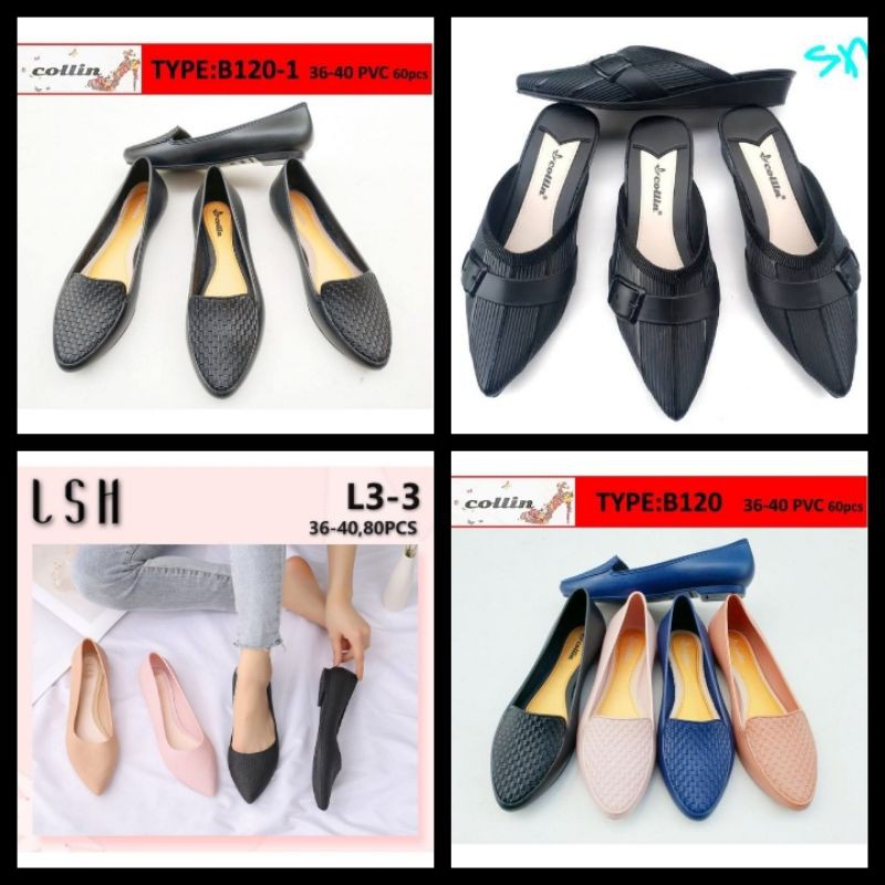 Sepatu wanita casual Sepatu jelly sepatu karet berkualitas Collin b120