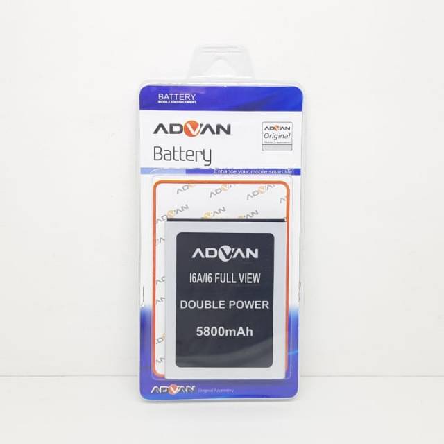 Baterai Advan i6A Batre Advan i6 Full View Battery Advan i6 A ORIGINAL 99% 2 IC 5800mAh