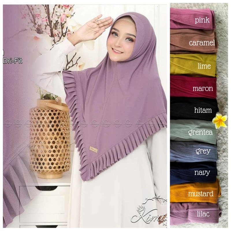 Bergo Iffah Bergo Pet Kimikey Bergo Jumbo Jersey Super