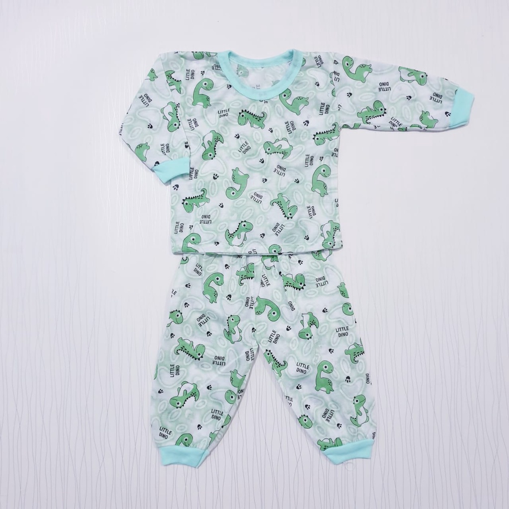 Baju Tidur Anak Bayi Motif sablon Dino  Cyandclothing