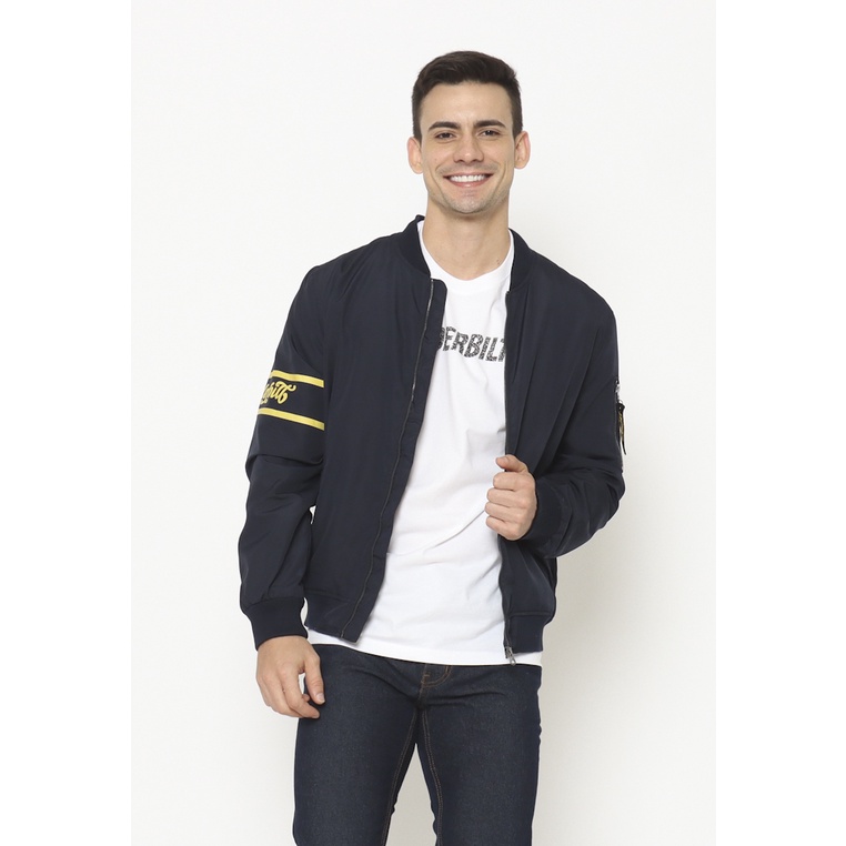 Spyderbilt Jaket Pria Navy Badass Bomber (MJCK055-NVY) Planetsurf
