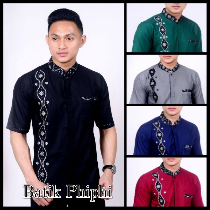 Baju koko pria lengan pendek