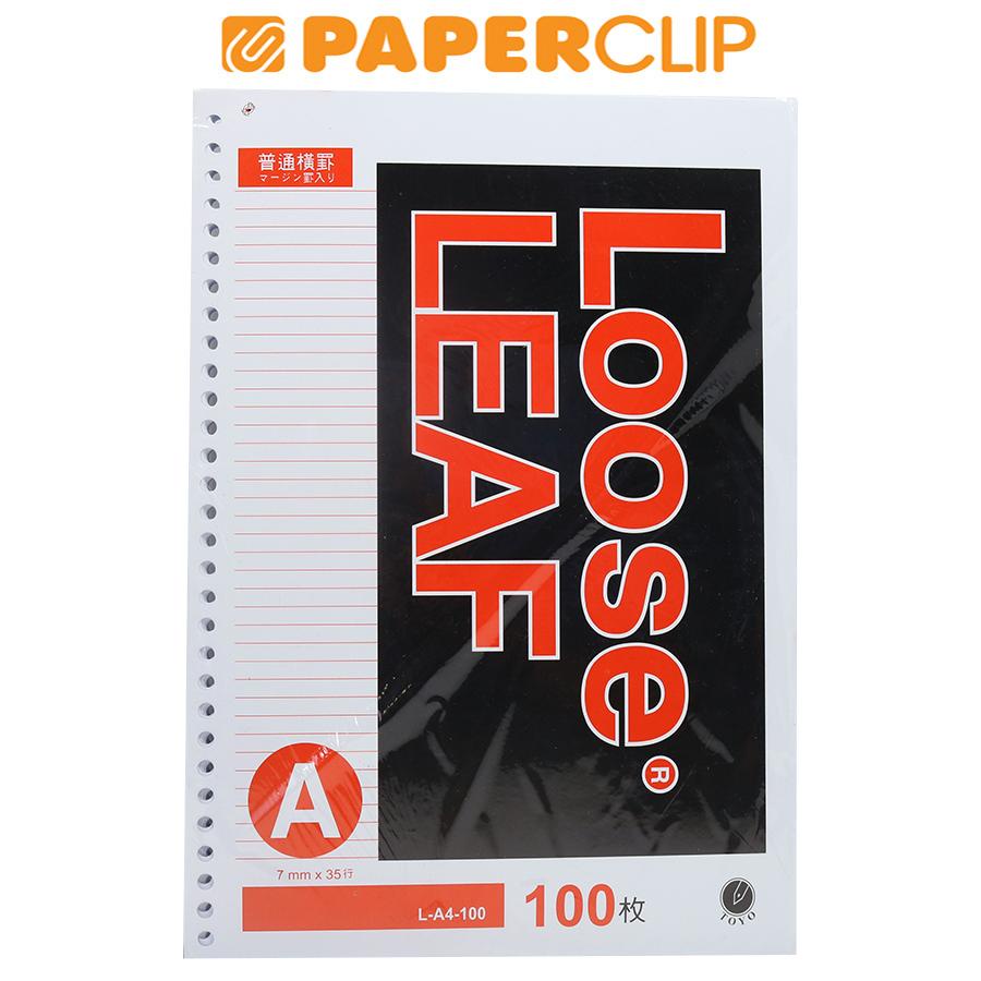 

LOOSE LEAF TOYO A4 L-100 GARIS
