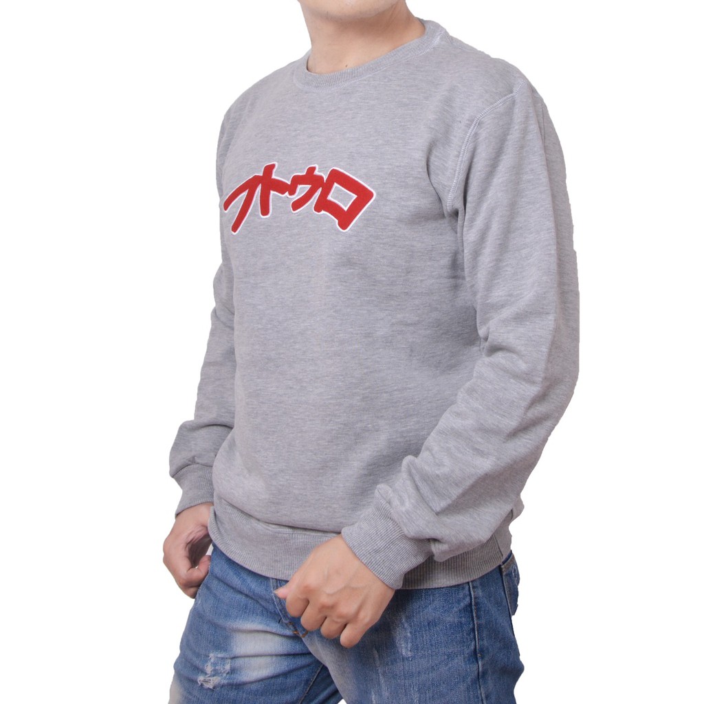 Sweater crewneck pria wanita Misty Japan