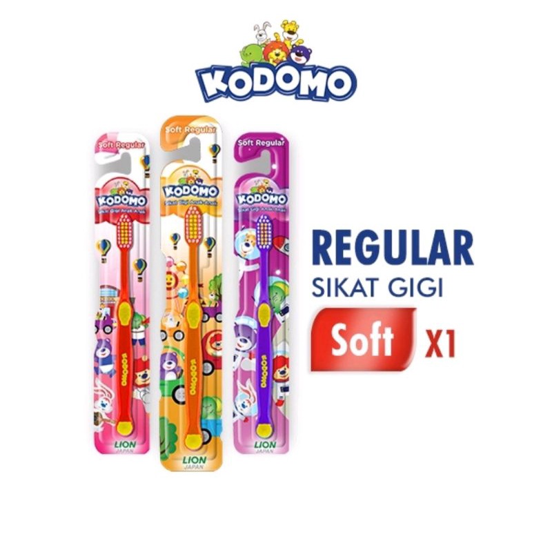 KODOMO SIKAT GIGI ANAK SOFT REGULAR WARNA RANDOM