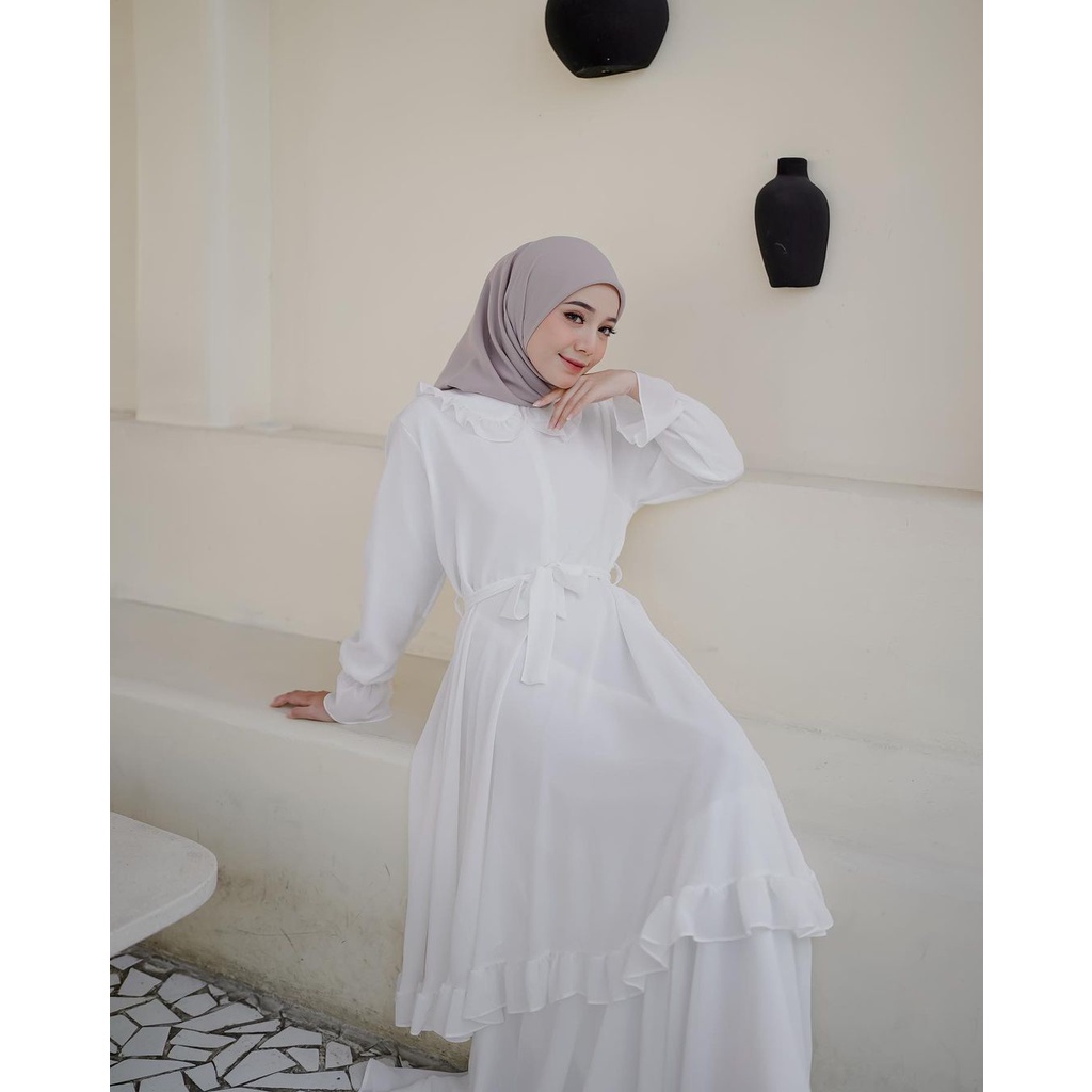 Azima Dress dewasa terbaru kekinian hits harga promo bahan ceruty babydoll lapis full asahi allsize